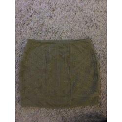 Massimo dutti rokje rok licht groen gevoerd m 38 40 nieuw