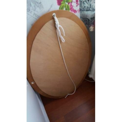 Prachtige blank eiken spiegel
