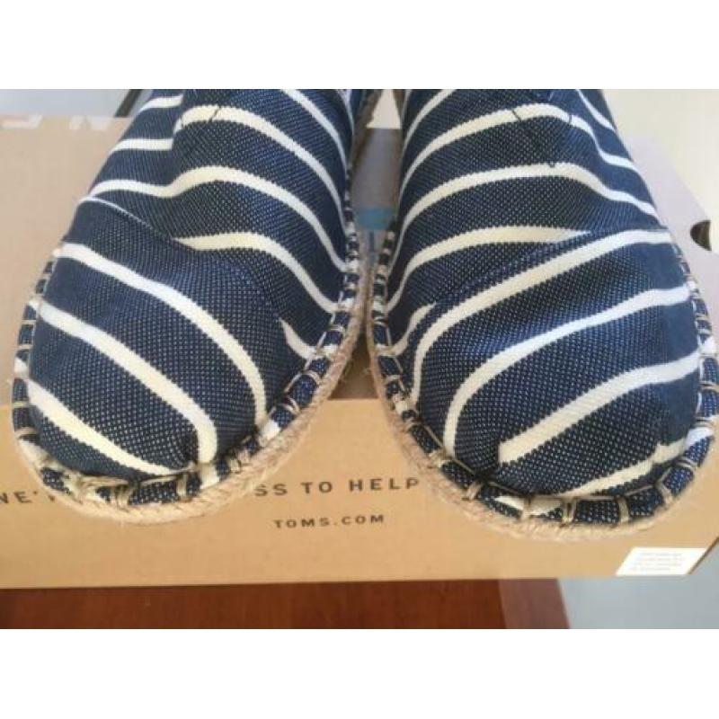 Tom’s maat 46 ongedragen Classic Navy Riviera Stripe