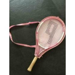 Roze PRINCE kinder tennisracket tennis meisje incl hoes