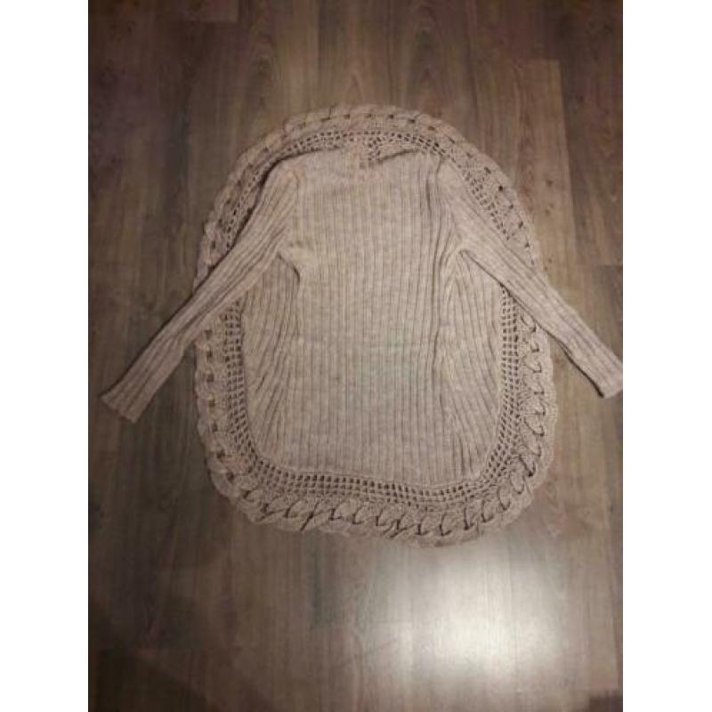 Leuk vest Maat 38 Beige zand