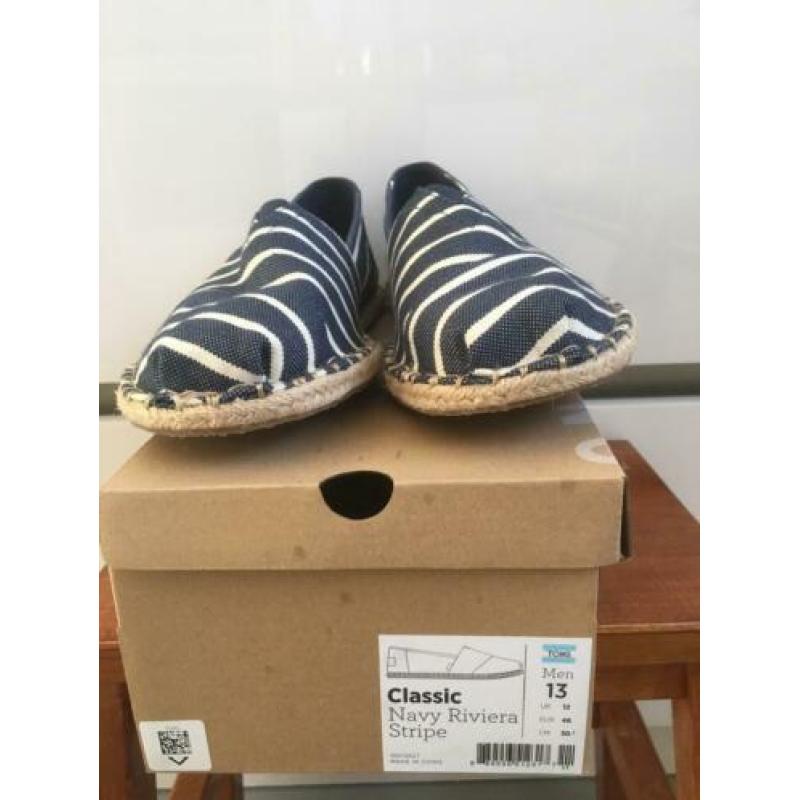 Tom’s maat 46 ongedragen Classic Navy Riviera Stripe