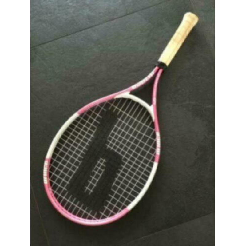 Roze PRINCE kinder tennisracket tennis meisje incl hoes