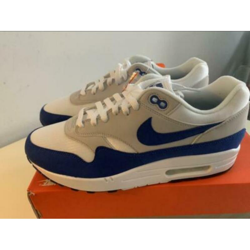Air max 1 anniversary royal blue, 44,5 ds, 1ste uitgave