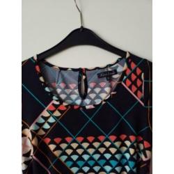 Zgan King Louie jurk, grafisch patroon, maat S