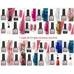 C12 perzik roze zalm soak off UV 8m gel nieuw in verpakking