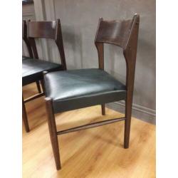 Vintage eetkamerstoelen hout jaren 60 70 mid century stoel
