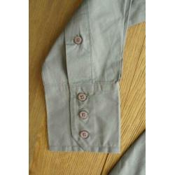 benetton blouse grijs 38 lang getailleerd model gaaf
