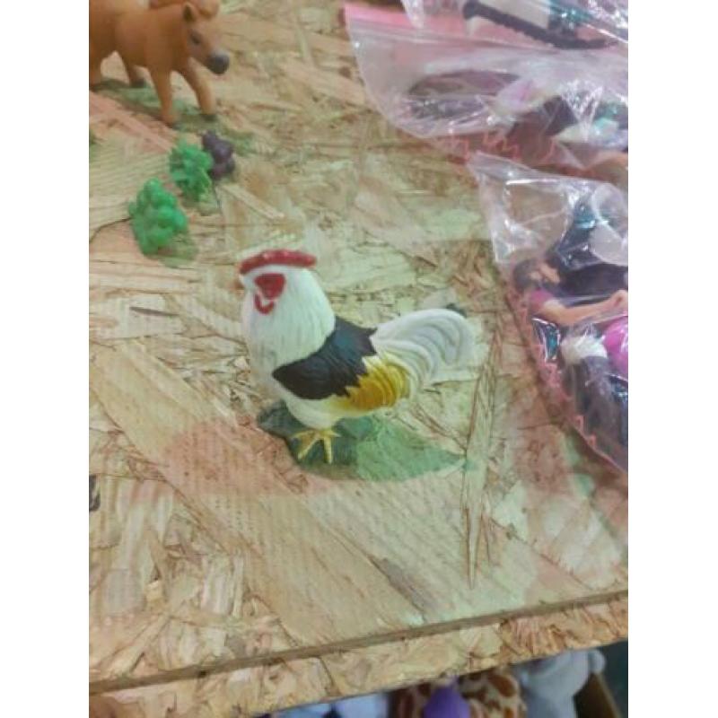 Schleich uit de collectie kippen en haan