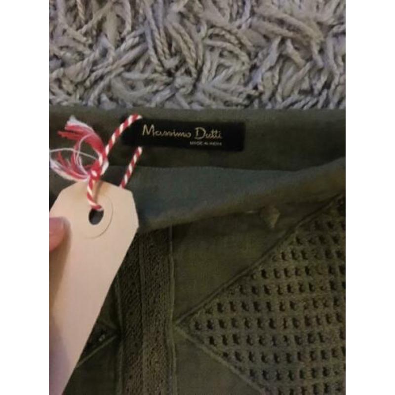 Massimo dutti rokje rok licht groen gevoerd m 38 40 nieuw