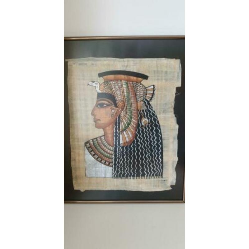 Egyptische Papyrus schilderijen.