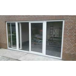 AANBIEDING! 4-delige kunststof schuifpui 4000x2000