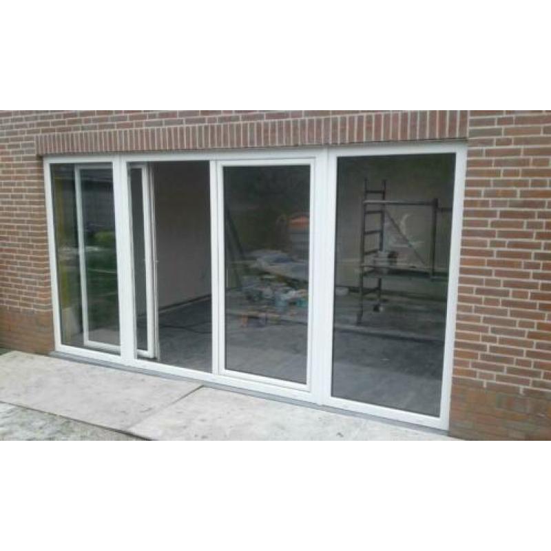 AANBIEDING! 4-delige kunststof schuifpui 4000x2000