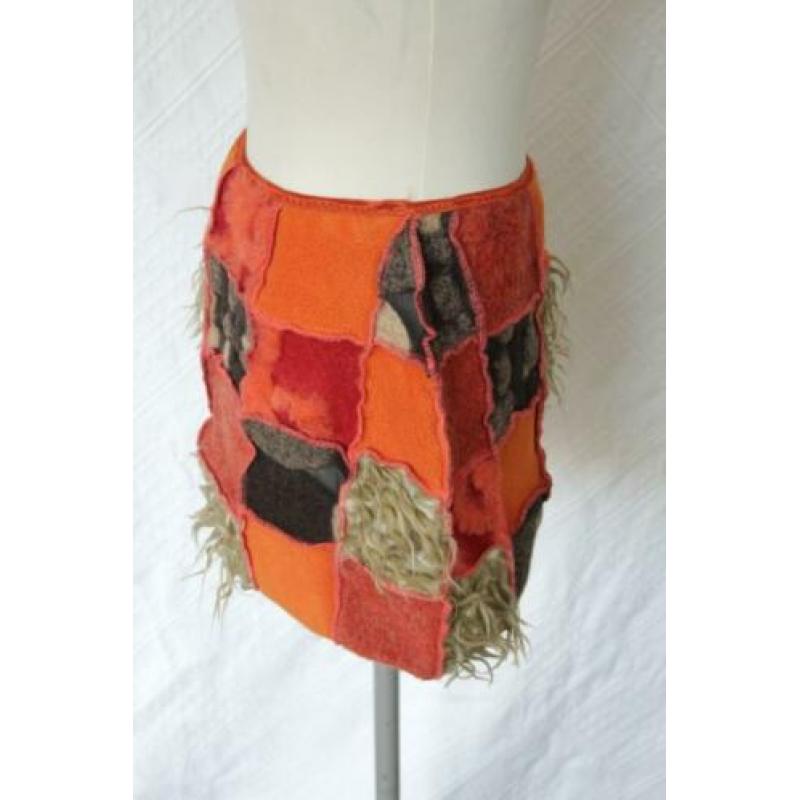 Aparte patchwork mini-rok.Mt M.Merk Rivkadiatlowicki