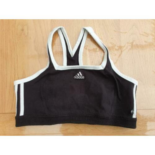ZGAN Adidas Sporttop 42/44 Zwart en Ecru