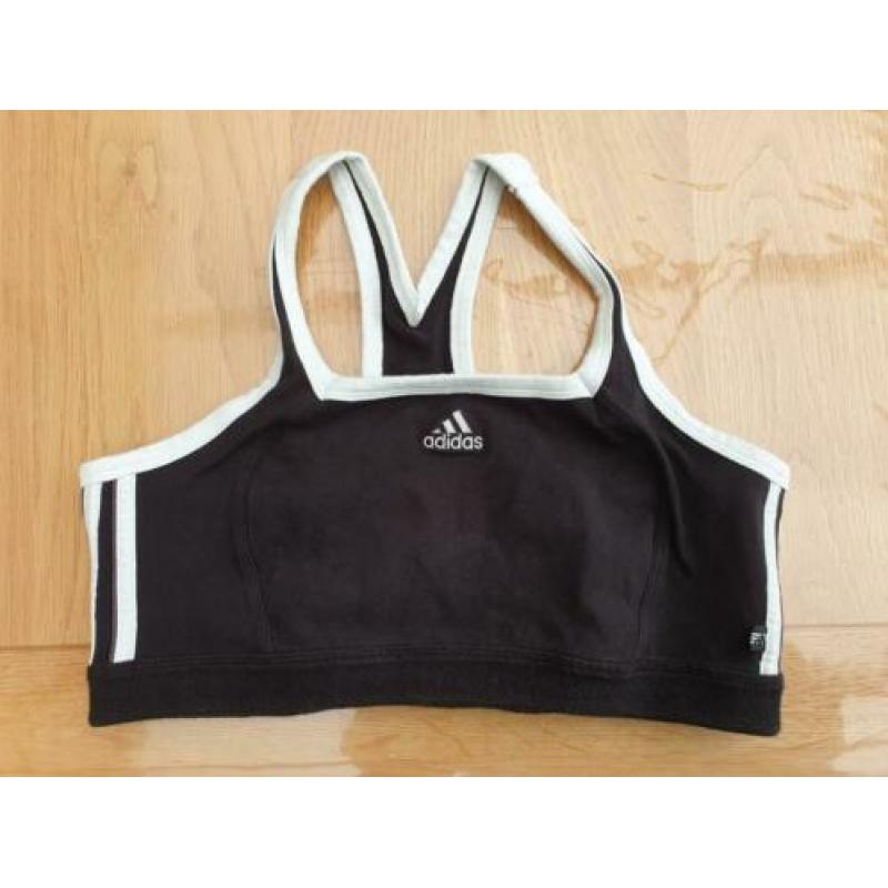 ZGAN Adidas Sporttop 42/44 Zwart en Ecru