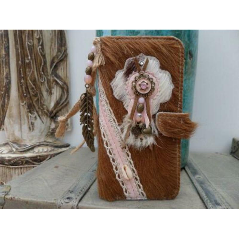 Jacquies koeienhuid book-case telefoonhoesje Samsung S8 plus
