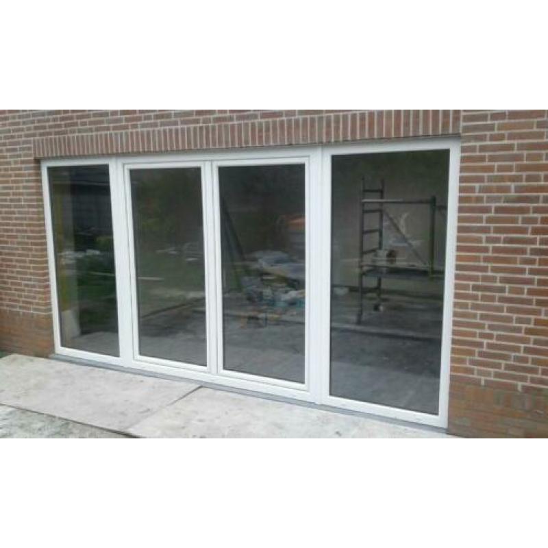 AANBIEDING! 4-delige kunststof schuifpui 4000x2000