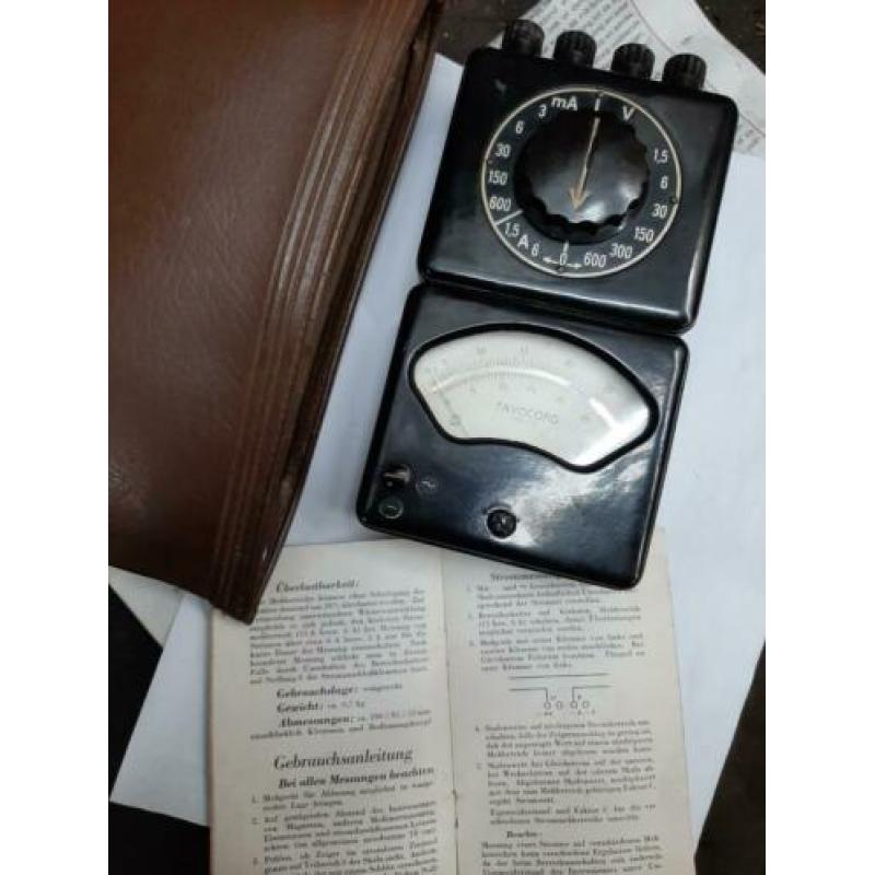 Tavocord annaloog meter uit de jaren 50