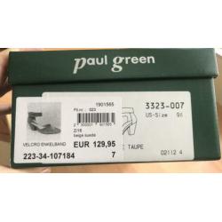 Paul Green beige suède leer maat 40