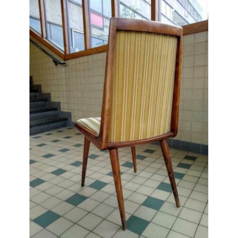 Set van 4 vintage mid century eetkamerstoelen stoelen