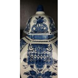 Delfts blauwe vazen, kaststel, Royal Distel, vintage, retro