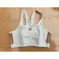 ZGAN Adidas Sporttop 42/44 Zwart en Ecru
