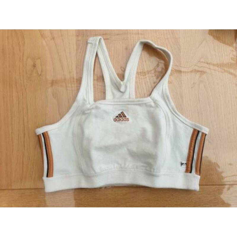 ZGAN Adidas Sporttop 42/44 Zwart en Ecru