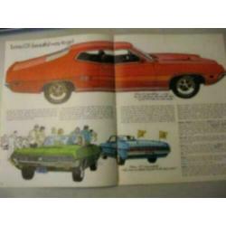 1970 Ford Performance Mach I Boss Torino Cobra Brochure USA