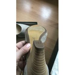 Paul Green beige suède leer maat 40