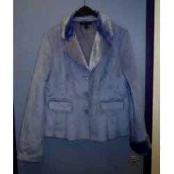 Sao Paulo lila paarse faux fur jas met knopen mt 44 nr 32512