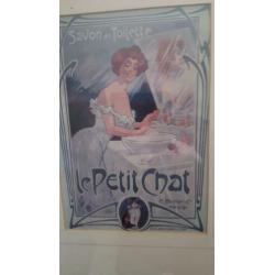 poster savon de toilet le petit chat