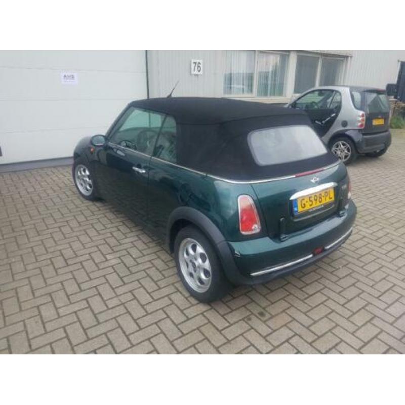 Mini Mini 1.6 16V ONE Cabrio 2006 Groen airco