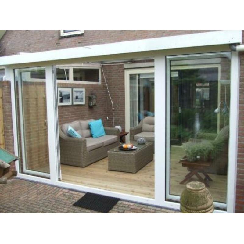 AANBIEDING! 4-delige kunststof schuifpui 4000x2000