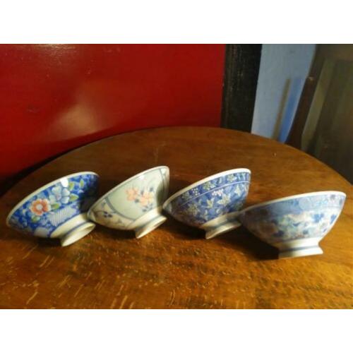 ??japanse schaaltjes gedetailleerd deco dun porselein 6x12cm