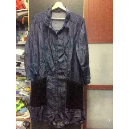 Nieuw denim zacht tuniek, maat: xl