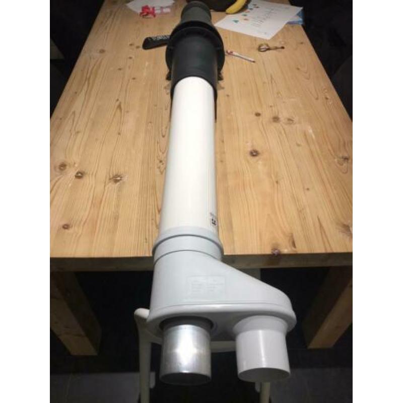 Burgerhout Skyline 3000 HR AL 80-80 zwart dubbelwandig