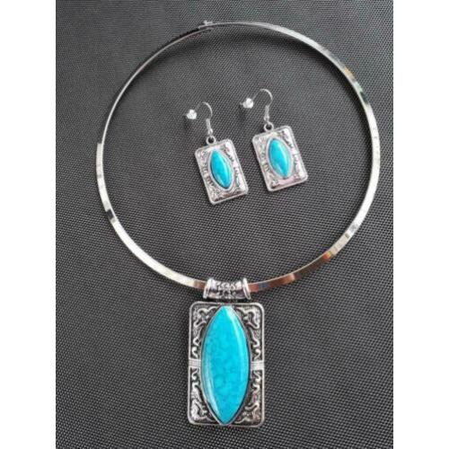 opruiming: prachtige sieraden set 'TURQUOISE' (1)
