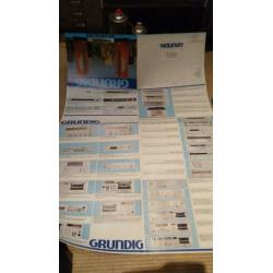 Mooie Grundig uitklap folder.