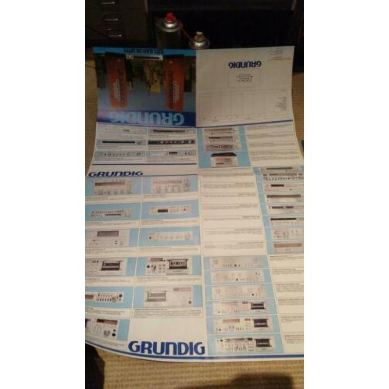 Mooie Grundig uitklap folder.