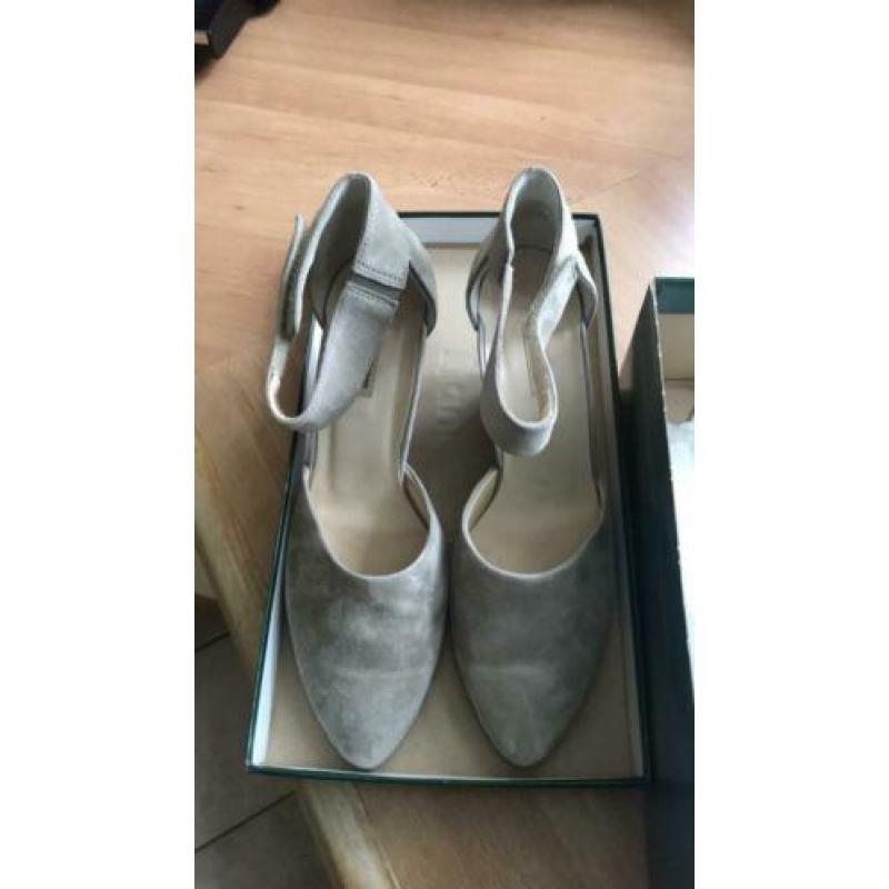 Paul Green beige suède leer maat 40