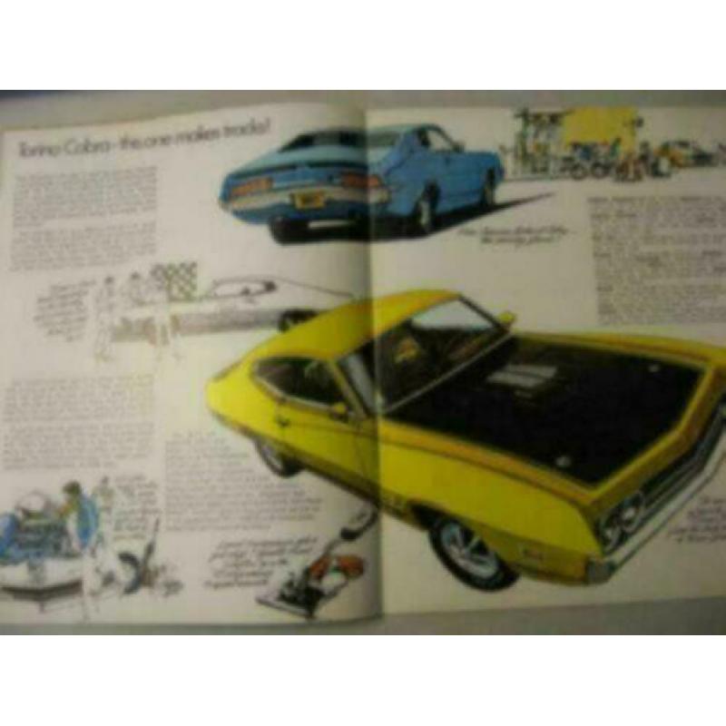 1970 Ford Performance Mach I Boss Torino Cobra Brochure USA