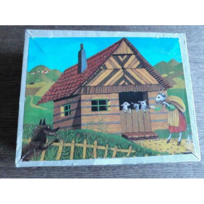 Oude blokkendoos sprookjes puzzel