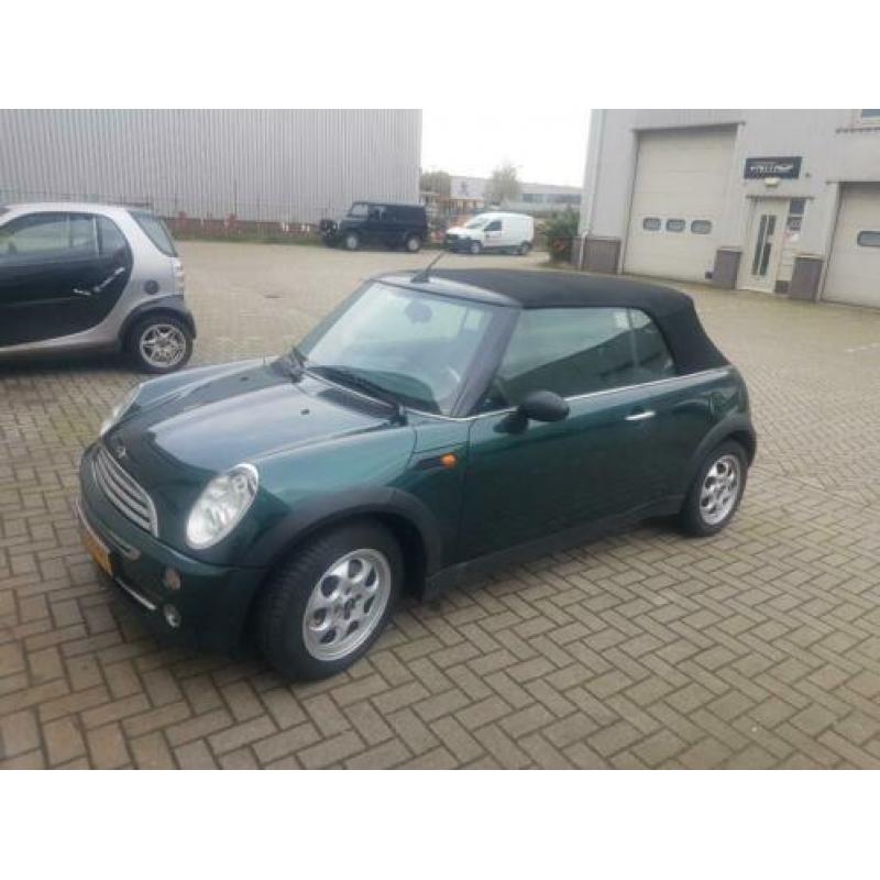 Mini Mini 1.6 16V ONE Cabrio 2006 Groen airco
