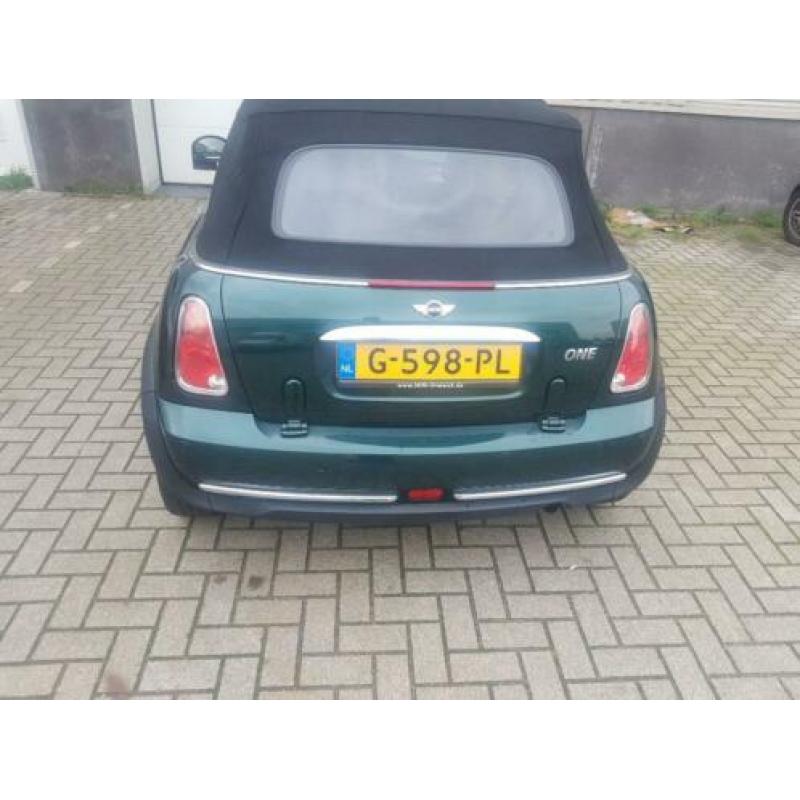 Mini Mini 1.6 16V ONE Cabrio 2006 Groen airco