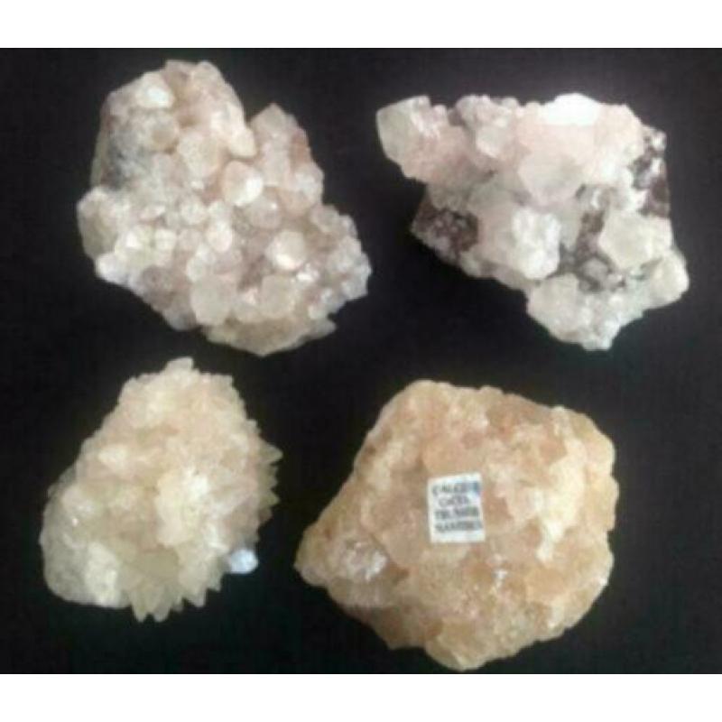 Mineralen: 4 x Namibie Calciet en 6 x Brazilie Calciet