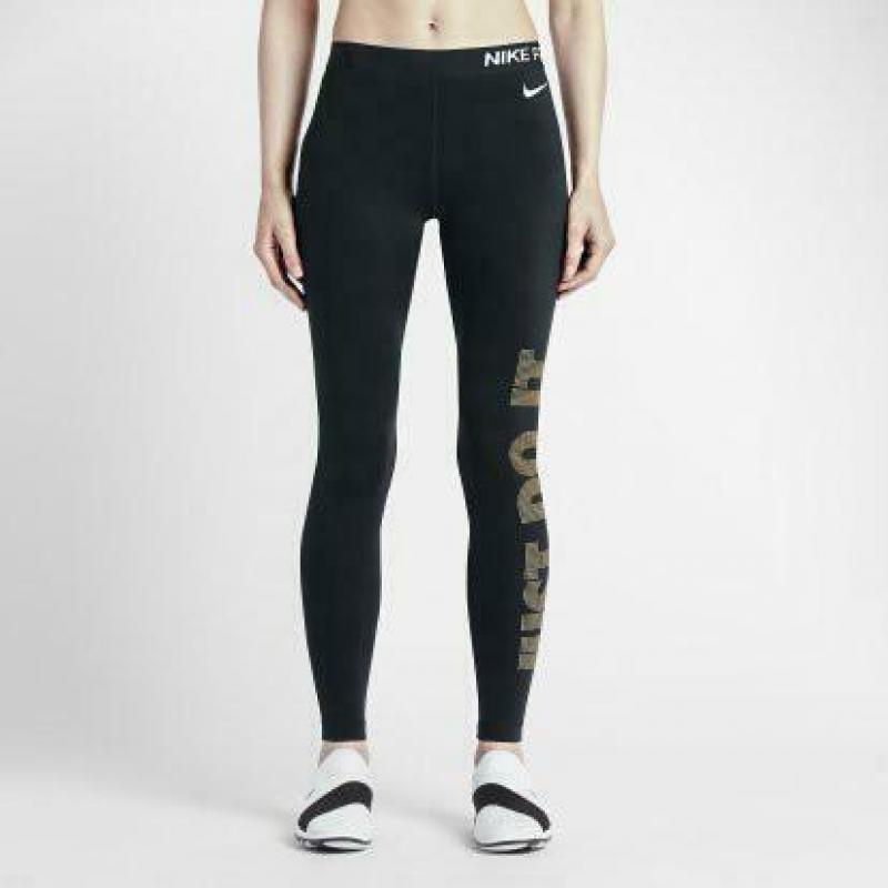 Nike Hyperwarm zwarte running tights L