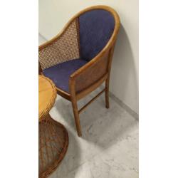 Superleuke rotan zitset tafel met stoelen!