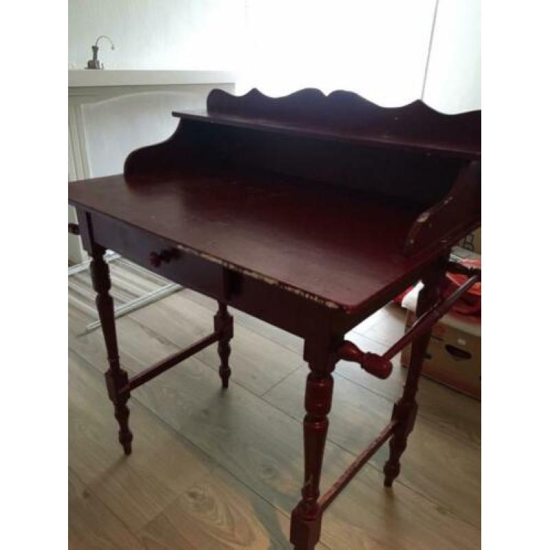 Brocant Barok oude tafel make up tafel