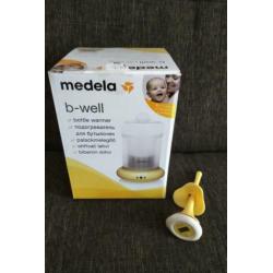Medela b-well flessenwarmer met extra flessen thermometer